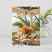 Thanksgiving in de Tropen Feestdagenkaart (Staand voorkant)