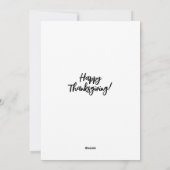 Thanksgiving in de Tropen Feestdagenkaart (Achterkant)