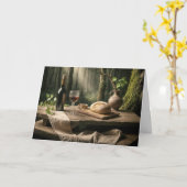 Thanksgiving in een bos kaart (Gele Bloem)