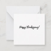 Thanksgiving in Florida - Notecard Notitiekaartje (Achterkant)