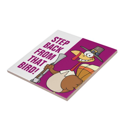 Thanksgiving in gijzeling tegeltje (Zijkant)