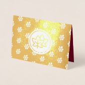 Thanksgiving in herfst bladeren en bessen folie kaarten (Voorkant)