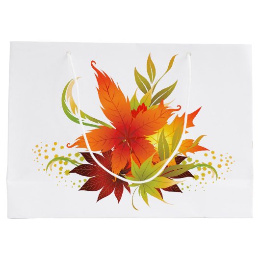 Thanksgiving in het najaar groot cadeauzakje (Achterkant)