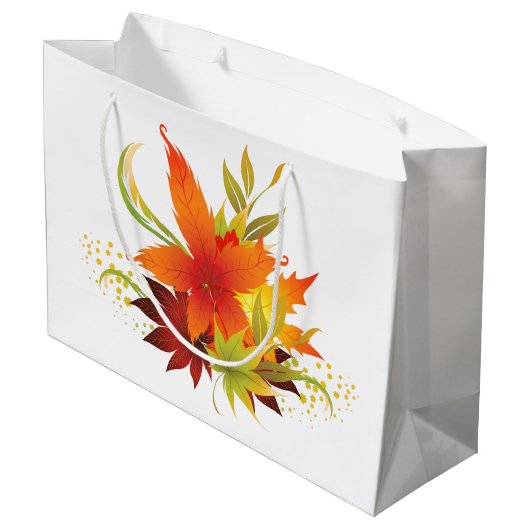 Thanksgiving in het najaar groot cadeauzakje (Achterkant Gekanteld)