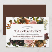 Thanksgiving in het najaar kaart (Voorkant / Achterkant)