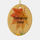 Thanksgiving in het najaar keramisch ornament (Rechts)