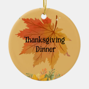 Thanksgiving in het najaar keramisch ornament