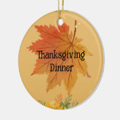 Thanksgiving in het najaar keramisch ornament (Links)