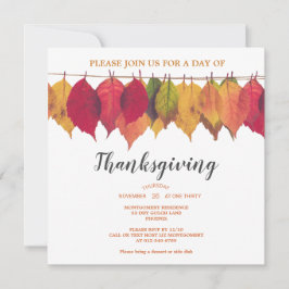 Thanksgiving in het najaar laat Sjabloon achter Kaart