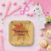 Thanksgiving in het najaar papieren bordje (Feest)