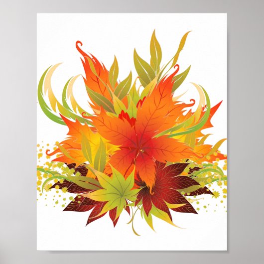 Thanksgiving in het najaar poster (Voorkant)