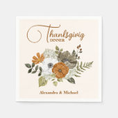 Thanksgiving in het najaar servet (Voorkant)