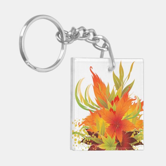 Thanksgiving in het najaar sleutelhanger (Voorkant Links)