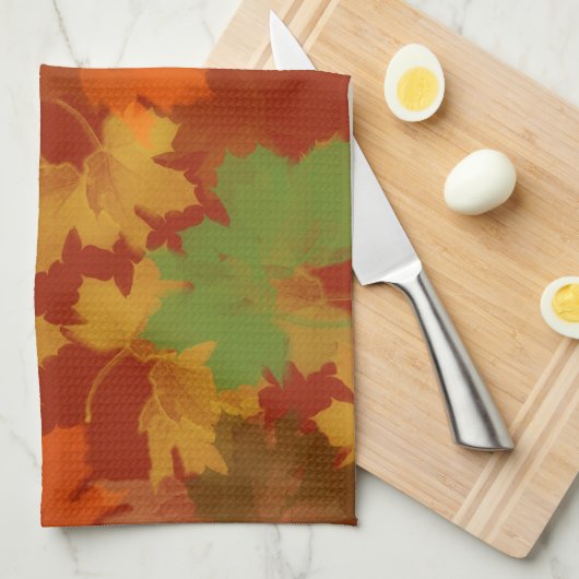 Thanksgiving in het najaar theedoek (Quarter Fold)