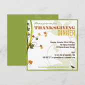 Thanksgiving in kleur Uitnodiging binnenste (Voorkant / Achterkant)