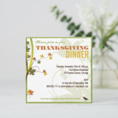 Thanksgiving in kleur Uitnodiging binnenste (Staand voorkant)