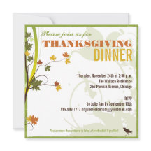 Thanksgiving in kleur Uitnodiging binnenste