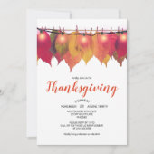 Thanksgiving in najaar laat  verlichting kaart (Voorkant)