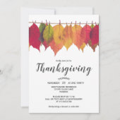 Thanksgiving in najaar laat  verlichting kaart (Voorkant)