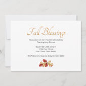 Thanksgiving in najaar Rustic Leaves Kaart (Voorkant)