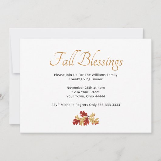 Thanksgiving in najaar Rustic Leaves Kaart (Voorkant)