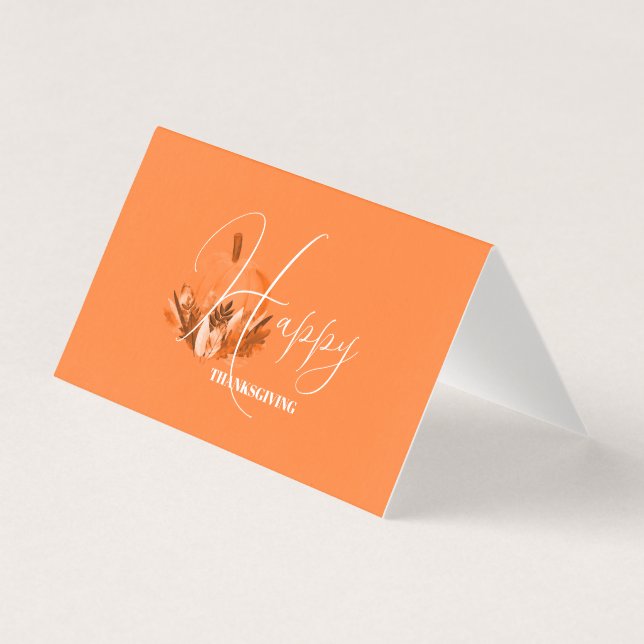Thanksgiving in Orange  Kaart (Voorkant)