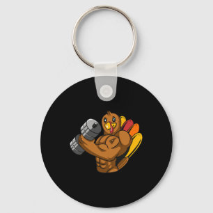 Thanksgiving in Turkije: dag van opbouw Gym Workou Sleutelhanger