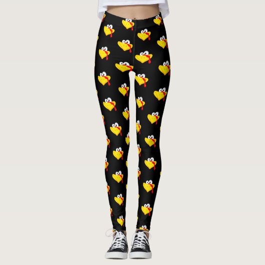 Thanksgiving in Turkije: Face Funny Day Leggings (Voorkant)