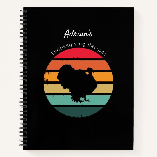 Thanksgiving in verband met vogel in Turkije Notitieboek (Voorkant)