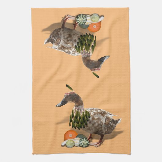 Thanksgiving Indian Duck Theedoek (Verticaal)