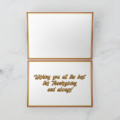 Thanksgiving Indische meisje eend Feestdagen Kaart (Binnen)