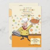 Thanksgiving Inmiddels Uitnodiging (Voorkant / Achterkant)