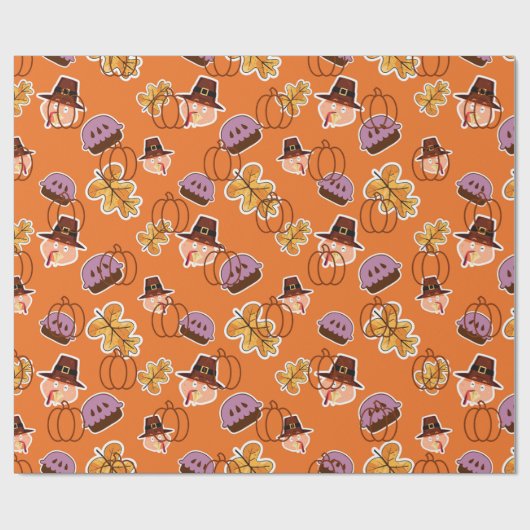 Thanksgiving inpakpapier (Vlak)
