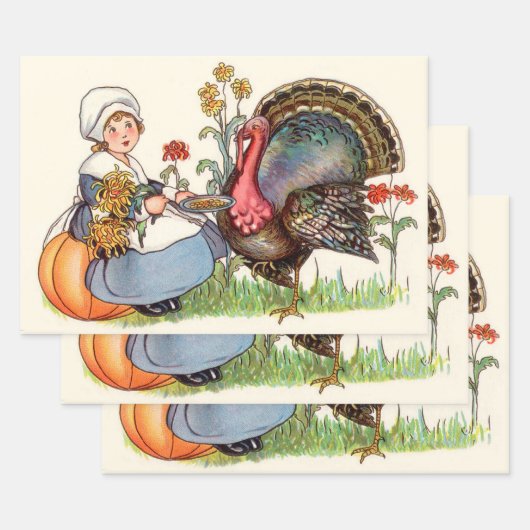  Thanksgiving Inpakpapier Vel (Set)