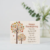 Thanksgiving Inspirerend Bijbel Psalm 118:24 Briefkaart (Staand voorkant)