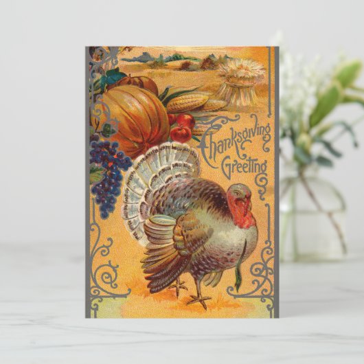 Thanksgiving Invitaties Kaart (Staand voorkant)