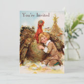 Thanksgiving Invitaties Kaart (Staand voorkant)