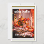  Thanksgiving Invitation Kaart (Voorkant)