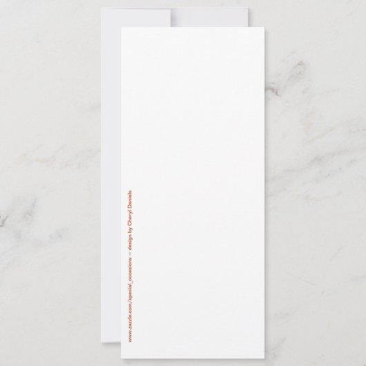 Thanksgiving Invitation Pumpkin Pie Kaart (Achterkant)