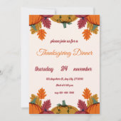 Thanksgiving Invitation Sjabloon Bewerkbare flyer (Voorkant)