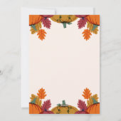 Thanksgiving Invitation Sjabloon Bewerkbare flyer (Achterkant)