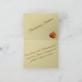 Thanksgiving invitation with pumpkins kaart (Binnen)