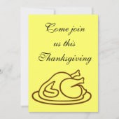 THANKSGIVING INVITE KAART (Voorkant)