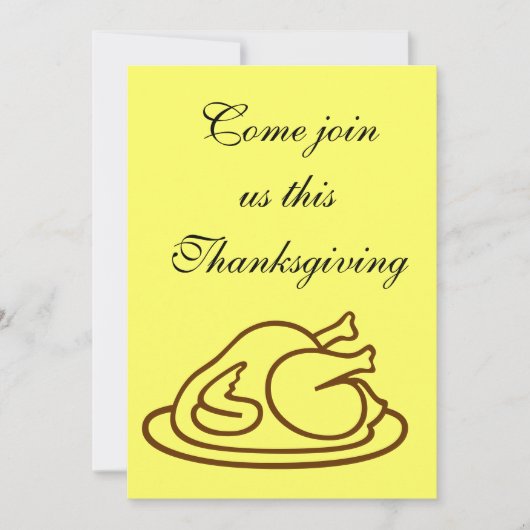 THANKSGIVING INVITE KAART (Voorkant)