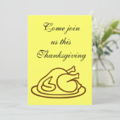 THANKSGIVING INVITE KAART (Staand voorkant)