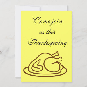 THANKSGIVING INVITE KAART
