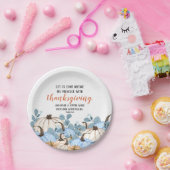 Thanksgiving inwendige handleiding pompoentematch papieren bordje (Feest)