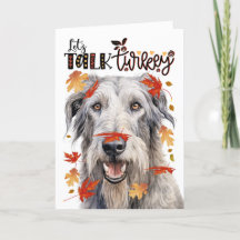 Thanksgiving Irish Wolfhound Dog Laten we het over