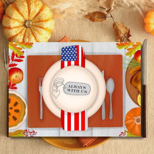 Thanksgiving is altijd een plaats aan onze tafel kaart