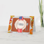 Thanksgiving is altijd een plaats aan onze tafel kaart (Voorkant)